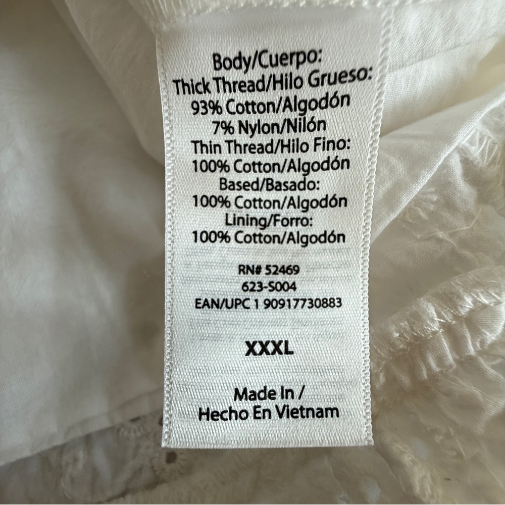 Sofia by Sofia Vergara White Eyelet Midi Skirt Size XXXL (3X) - Picture 7 of 11